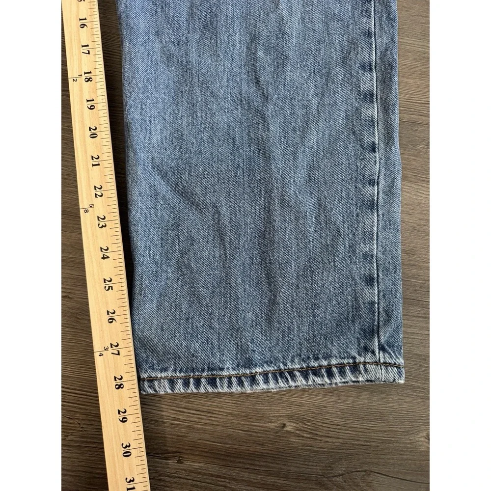 Levi's 550 Relaxed Fit Men's Jeans W38 L30 Light Wash Denim Pants Red Tab